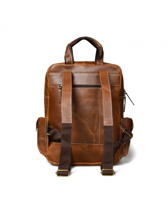 The Adventurer 7 Pockets Backpack- Brown