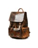 Vortex Leather Backpack: Burnt Brown