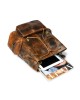 Vortex Leather Backpack: Burnt Brown