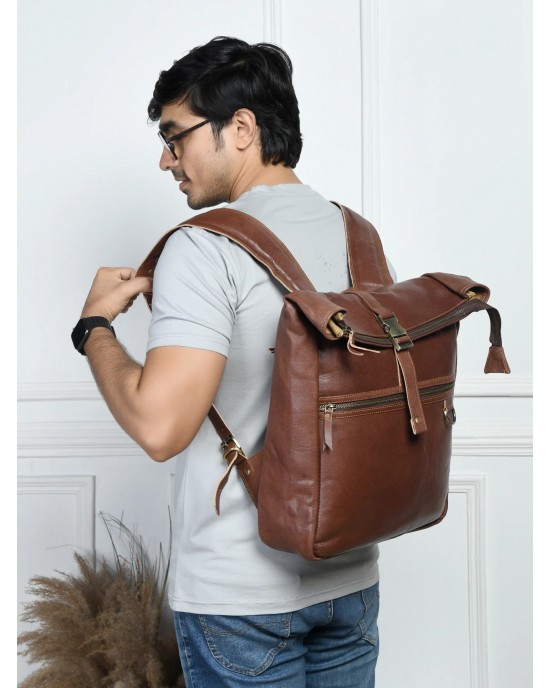 Ortiz Roll-Top Backpack- Vintage