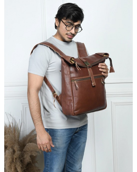 Ortiz Roll-Top Backpack- Vintage