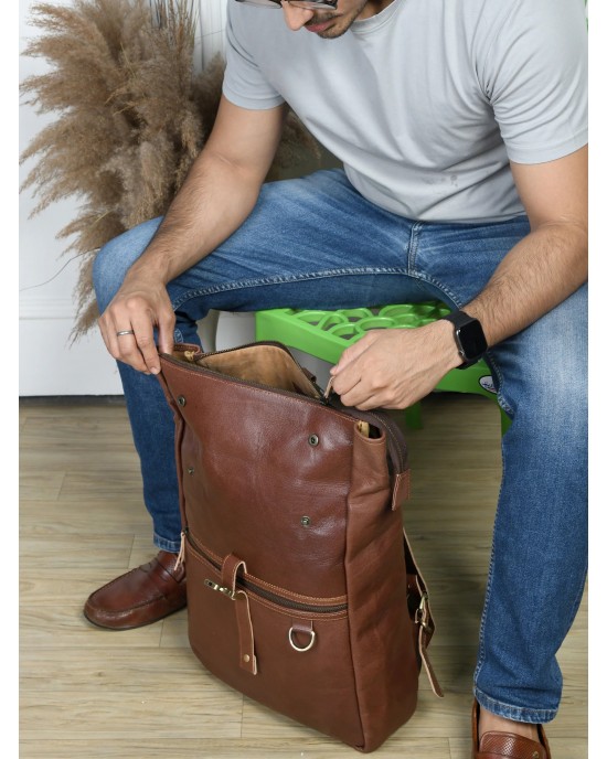 Ortiz Roll-Top Backpack- Vintage