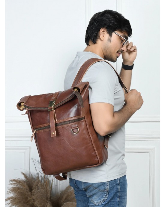 Ortiz Roll-Top Backpack- Vintage