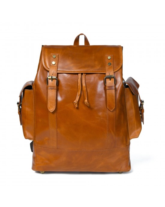 Earthen Leather Laptop Backpack