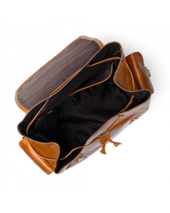 Earthen Leather Laptop Backpack