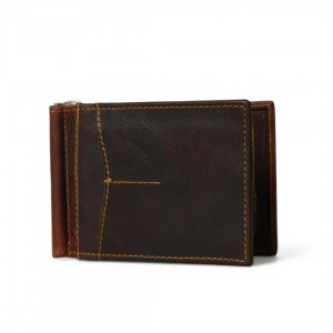 Finley Money Clipper- Walnut Brown