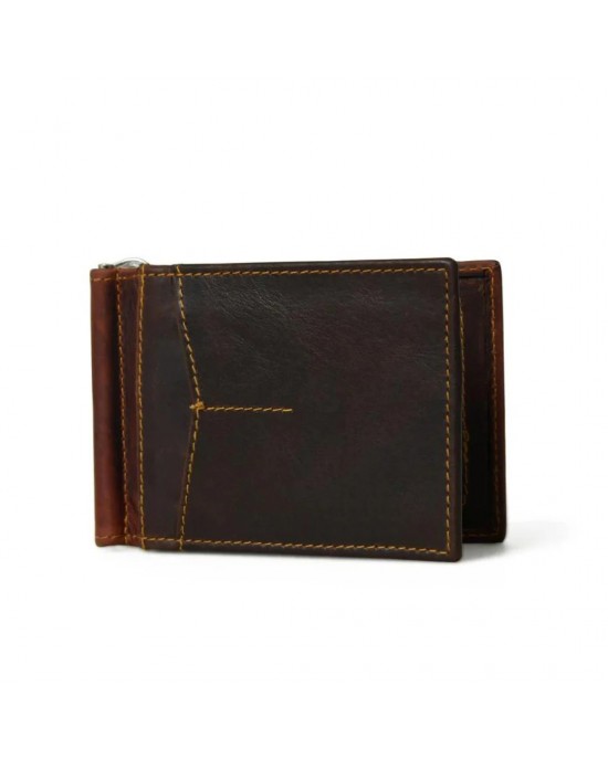 Finley Money Clipper- Walnut Brown