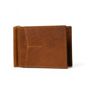 Finley Money Clipper- Tan Brown