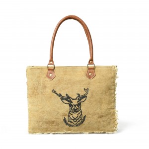 Nordic Charm Canvas Shoulder Tote
