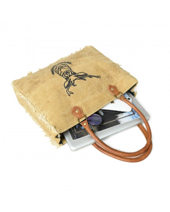 Nordic Charm Canvas Shoulder Tote