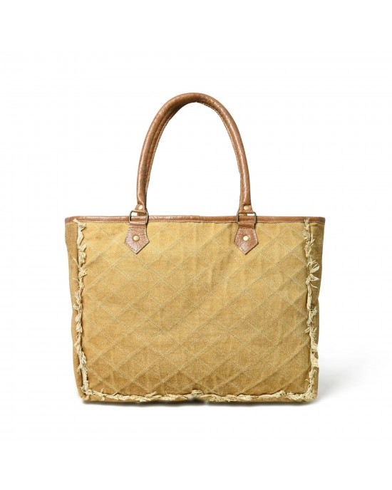 Denim Boho Chic Canvas Shoulder Bag