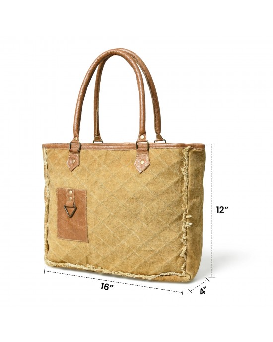 Denim Boho Chic Canvas Shoulder Bag