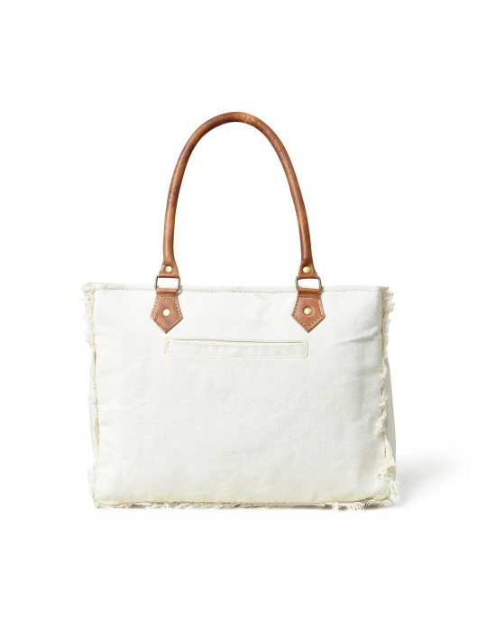 Urban Zigzag Canvas Shopper's Work Tote