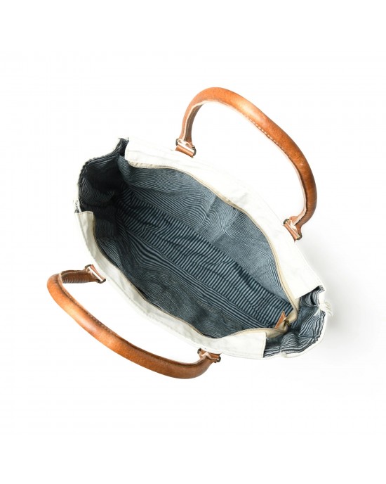 Urban Zigzag Canvas Shopper's Work Tote