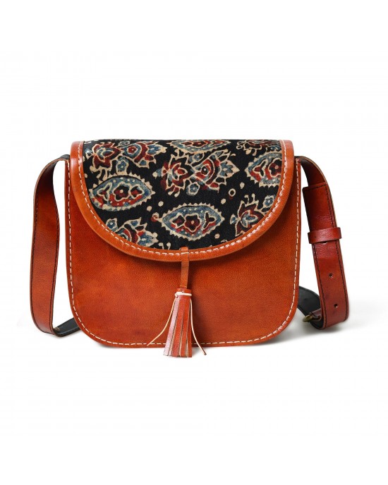 Astounding Ajrakh Ethnic Satchel