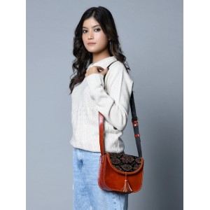 Astounding Ajrakh Ethnic Satchel