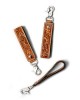 Designer Loop Leather Keychain