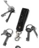 Designer Loop Leather Keychain - Black