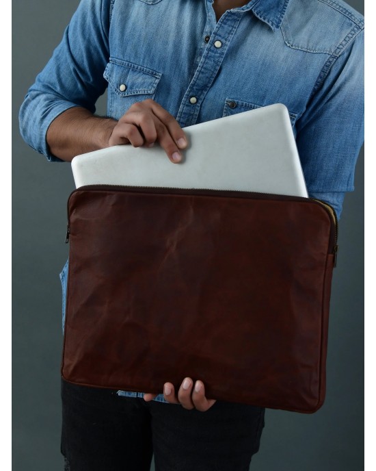 Zento Laptop Sleeve - Dark Brown