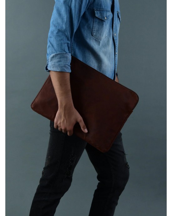 Zento Laptop Sleeve - Dark Brown