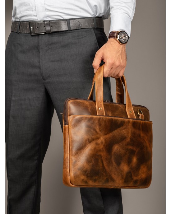 Harbor Laptop Briefcase, Tan