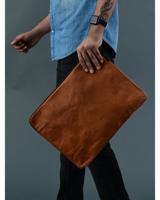 Zento Laptop Sleeve - Tan Brown