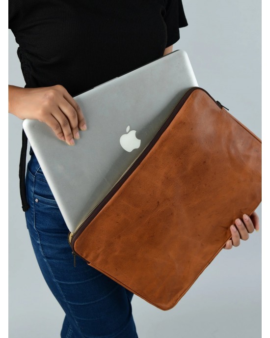 Zento Laptop Sleeve - Tan Brown