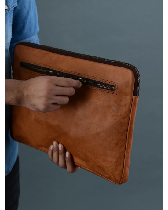 Zento Laptop Sleeve - Tan Brown