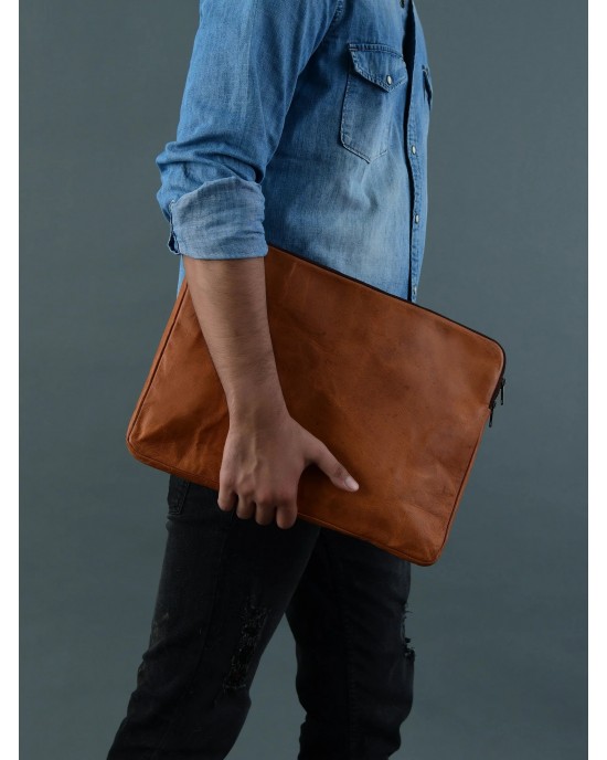 Zento Laptop Sleeve - Tan Brown