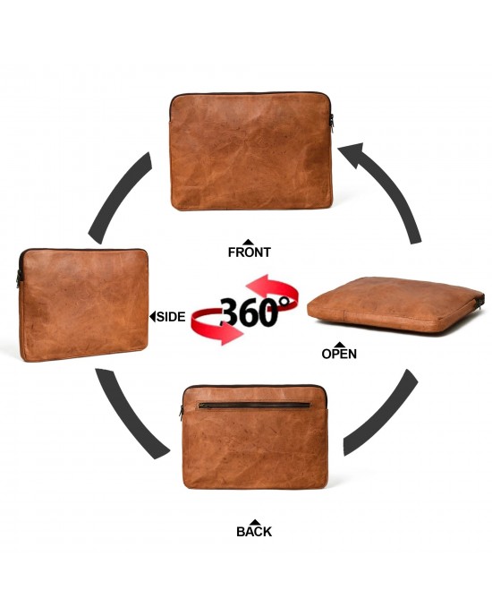 Zento Laptop Sleeve - Tan Brown