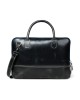 Modernist Leather Laptop Bag - Dark Blue
