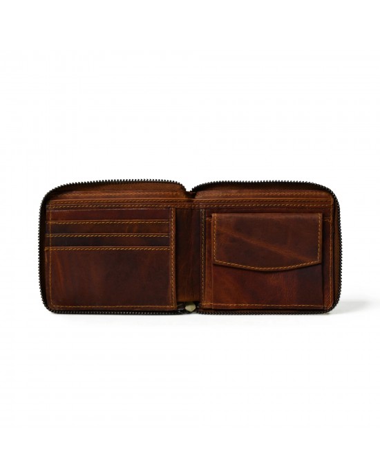 Adams Bi-Fold Wallet- Walnut Brown