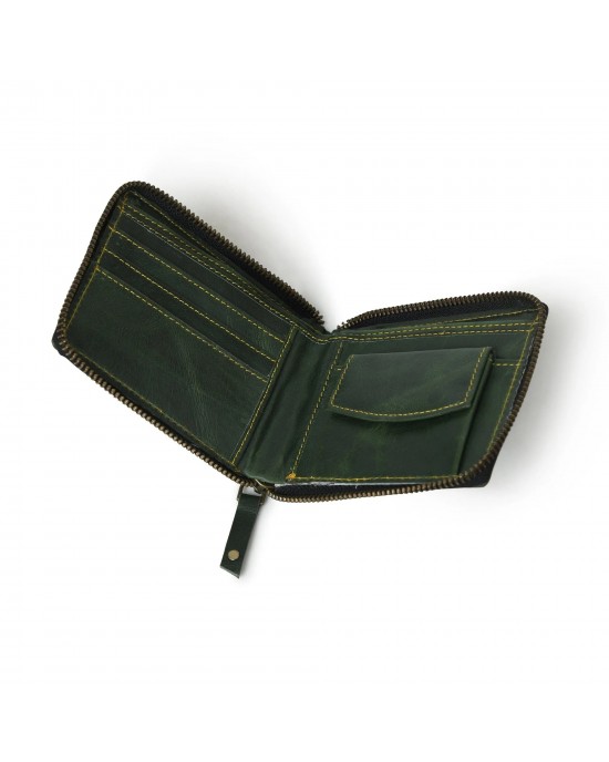 Adams Bi-Fold Wallet- Green
