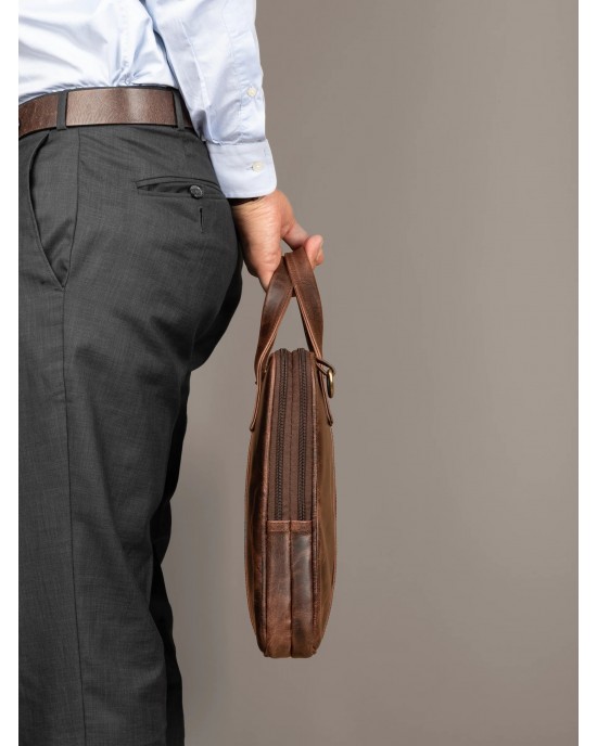 Harbor Laptop Briefcase, Brown