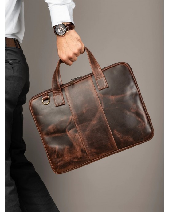 Harbor Laptop Briefcase, Brown