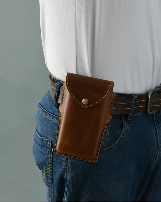 Mobile Holster Case- Tan Brown