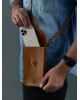 Cocoa Brown Mobile Case With Strap