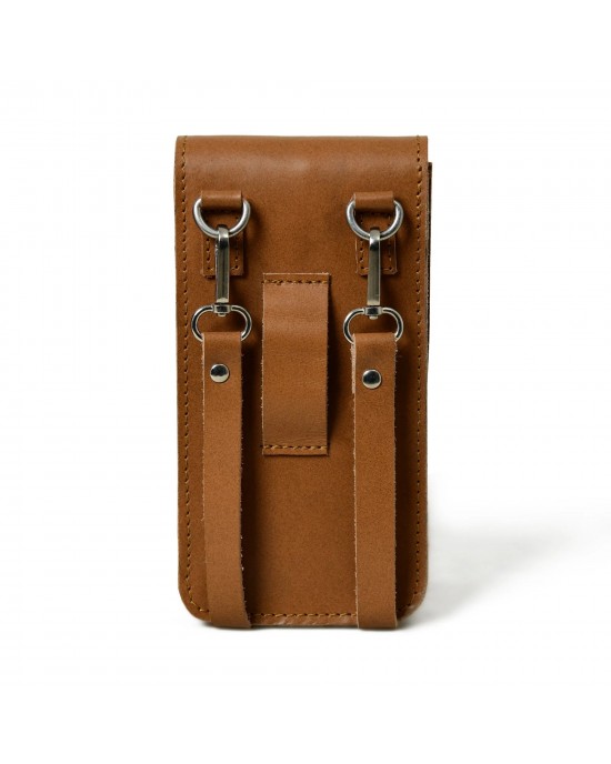 Cocoa Brown Mobile Case With Strap