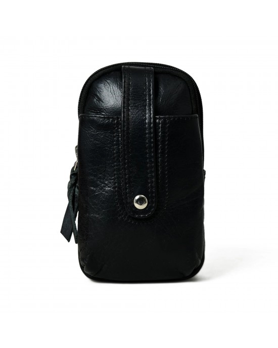 Jet-Set Organizer: Leather Phone Pouch