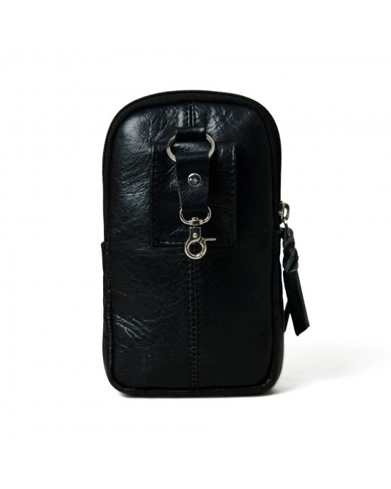 Jet-Set Organizer: Leather Phone Pouch