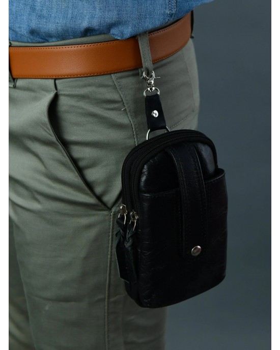 Jet-Set Organizer: Leather Phone Pouch