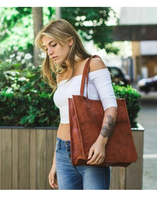 Shannon Leather Tote