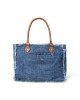 Denim Boho Chic Canvas Shoulder Bag