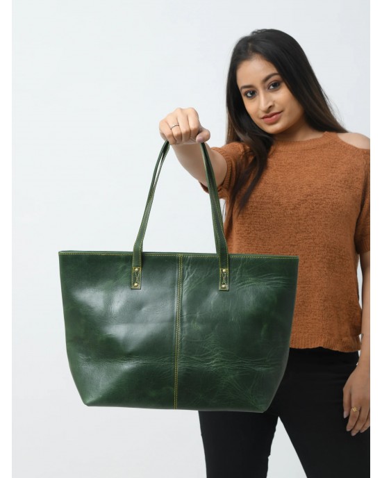 The Kim Tote Bag - Green