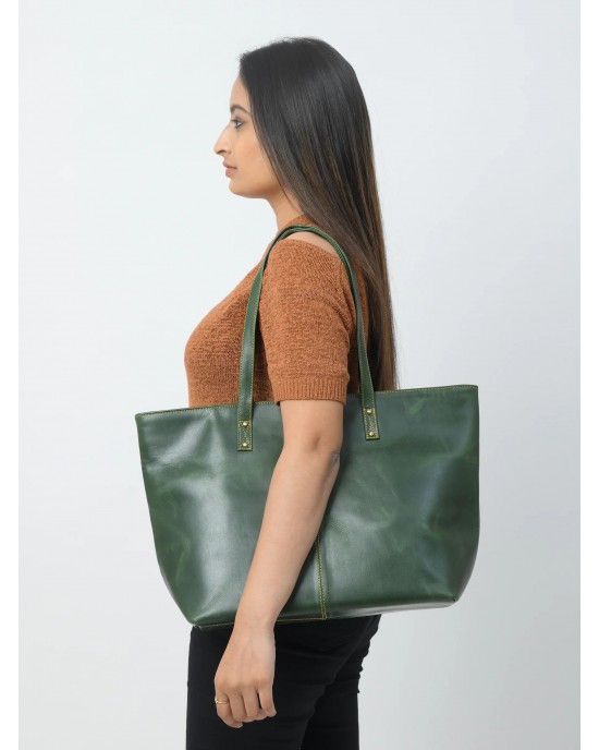The Kim Tote Bag - Green