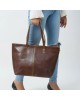 The Kim Tote Bag - Dark Brown