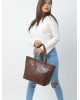 The Kim Tote Bag - Dark Brown