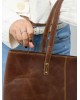 The Kim Tote Bag - Dark Brown