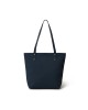 Era Vegan Leather Tote- Navy Blue