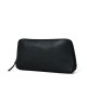 Classic Black Leather Clutch